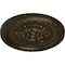 Ekena Millwork Palmetto Ceiling Medallion, Hand-Painted Green Gold, 11 1/2"OD x 1"P CM11PAGGS - alternate 5